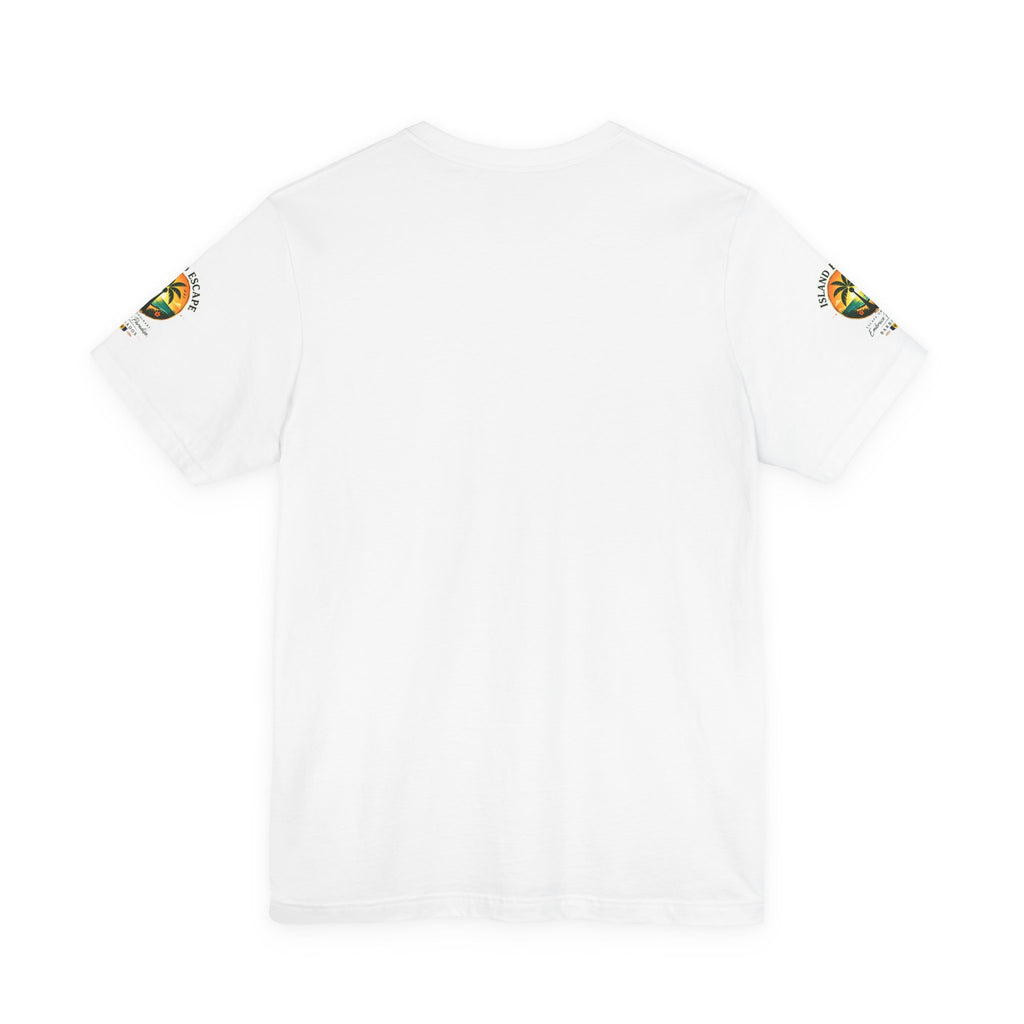 Island Escape Barbados T‑Shirt — Embrace Paradise Palm Tree Sunset Tee
