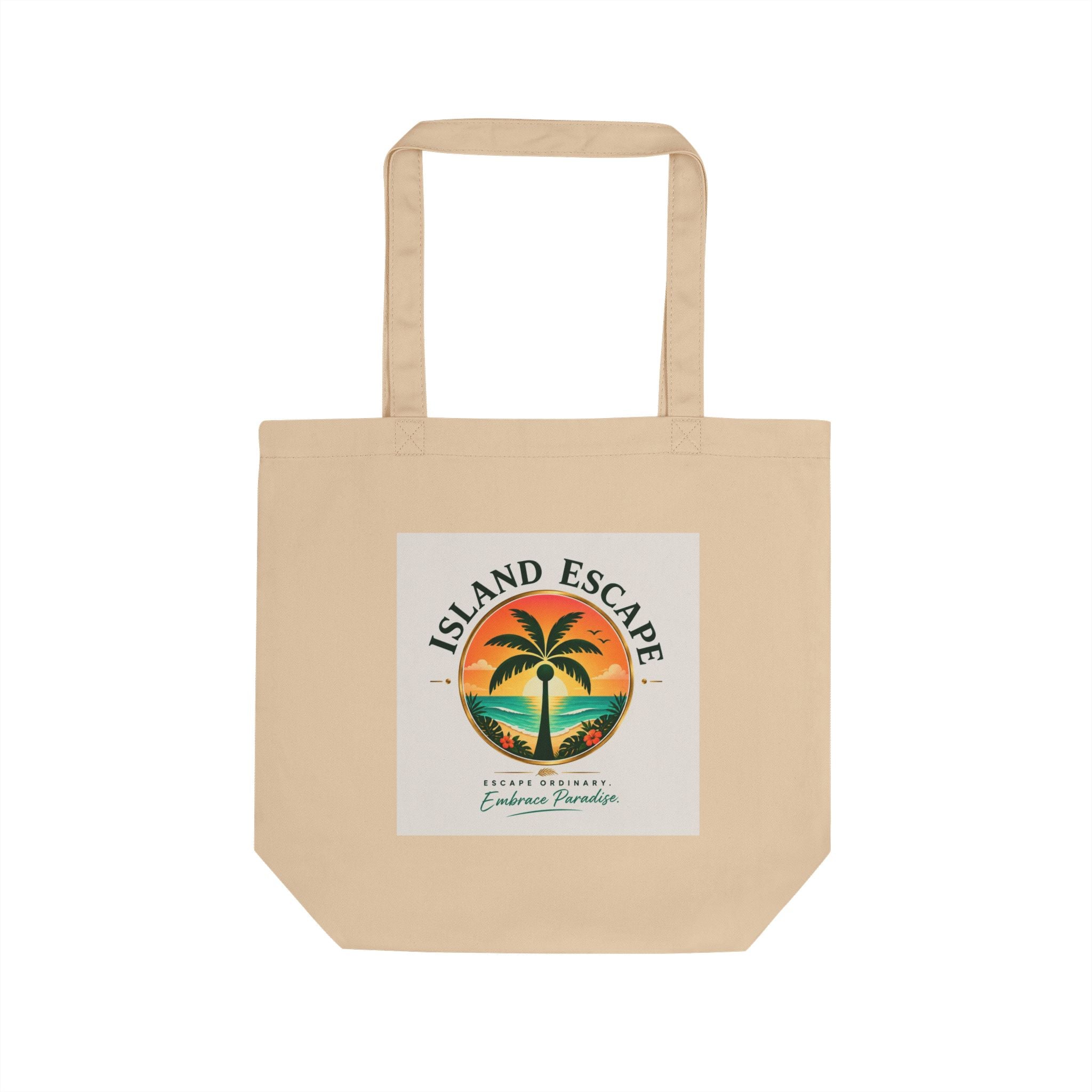 Island Escape Tote Bag – Palm Tree Sunset Eco Shopper