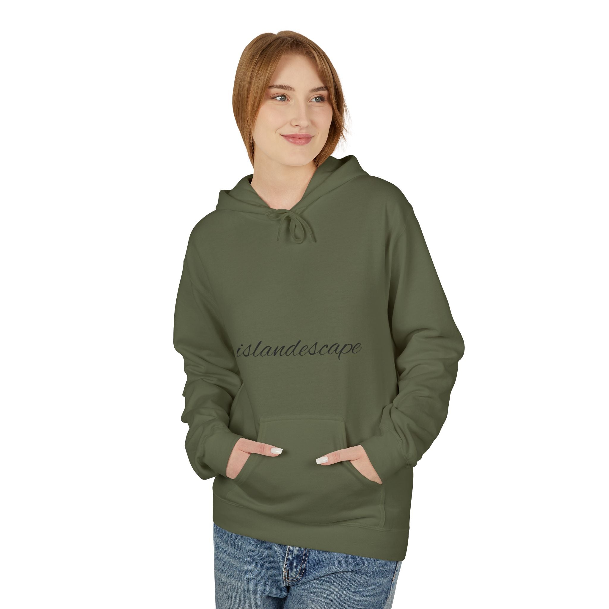 Island Escape Hoodie — Barbados Palm Sunset Graphic