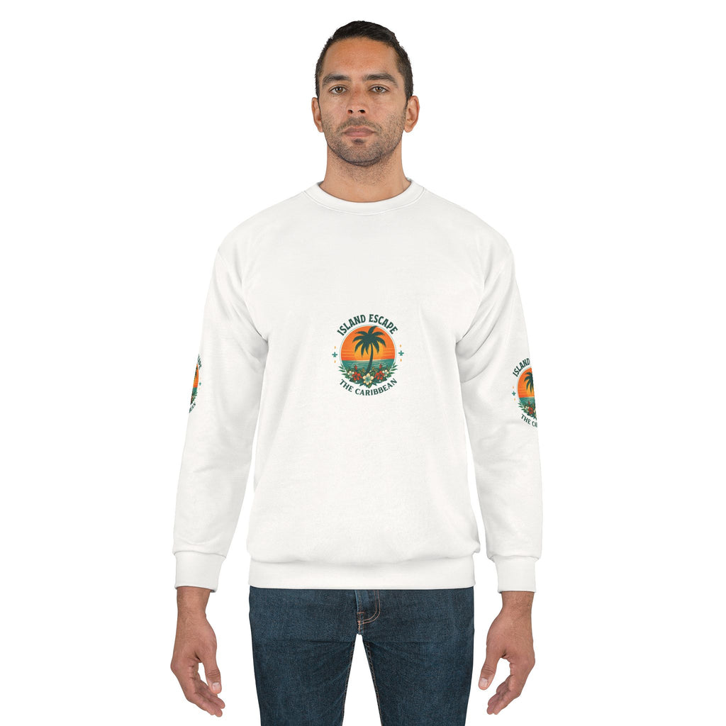 Island Escape Sweatshirt — Tropical Palm Crewneck