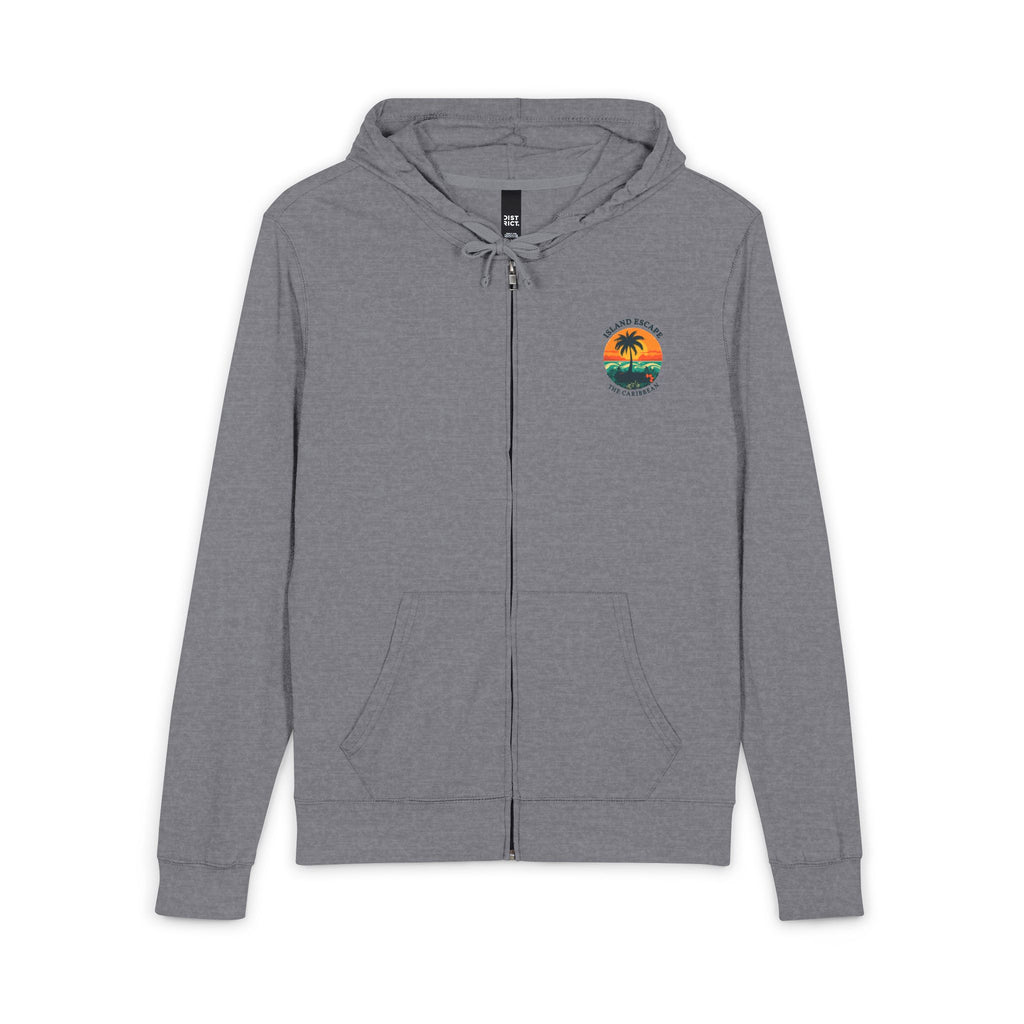 District® Unisex Jersey Full-Zip Hoodie