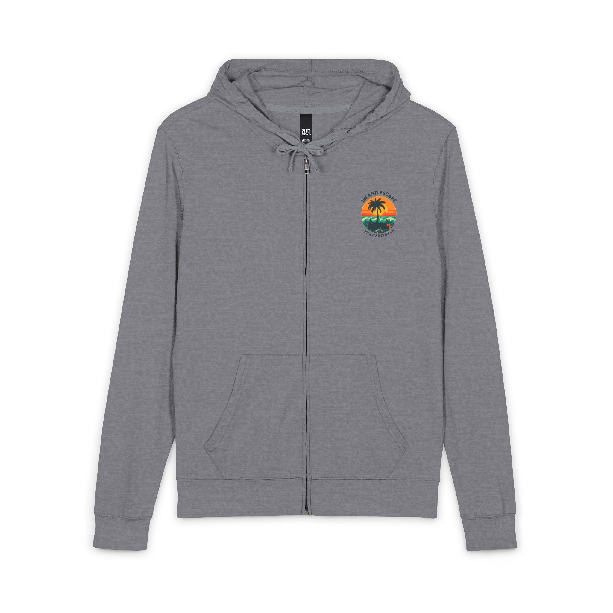 District® Unisex Jersey Full-Zip Hoodie