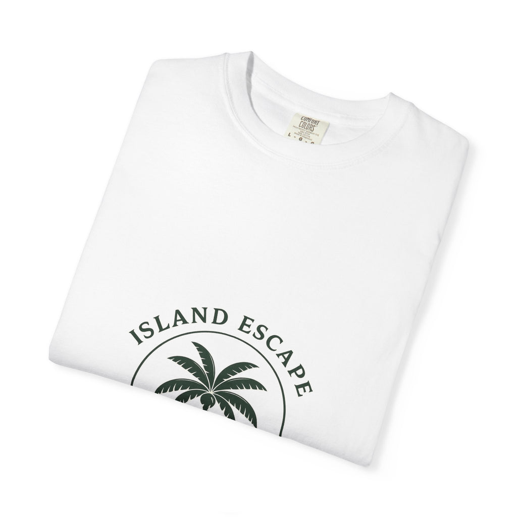 Island Escape Palm T-Shirt — "Embrace Paradise" Beach Vacation Tee