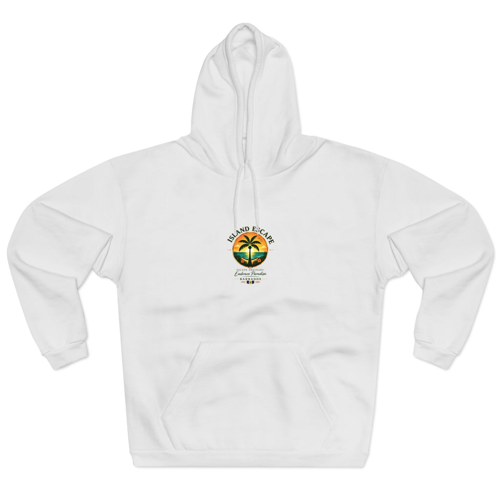 Island Escape Hoodie — "Embrace Paradise" Barbados Pullover