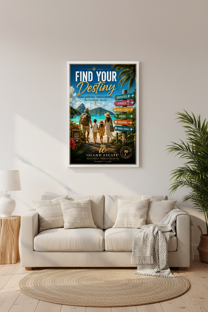 Family Caribbean Adventure Mockup