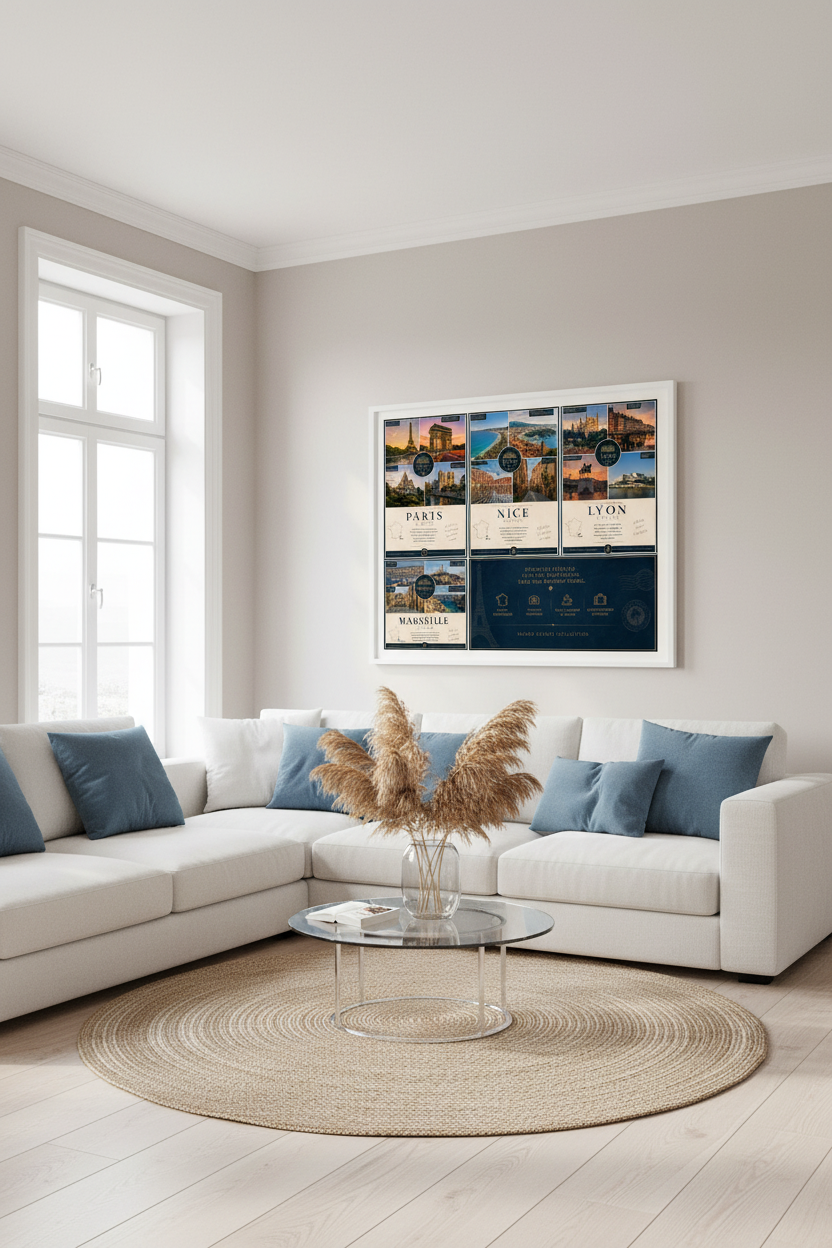 France Collection Living Room Mockup
