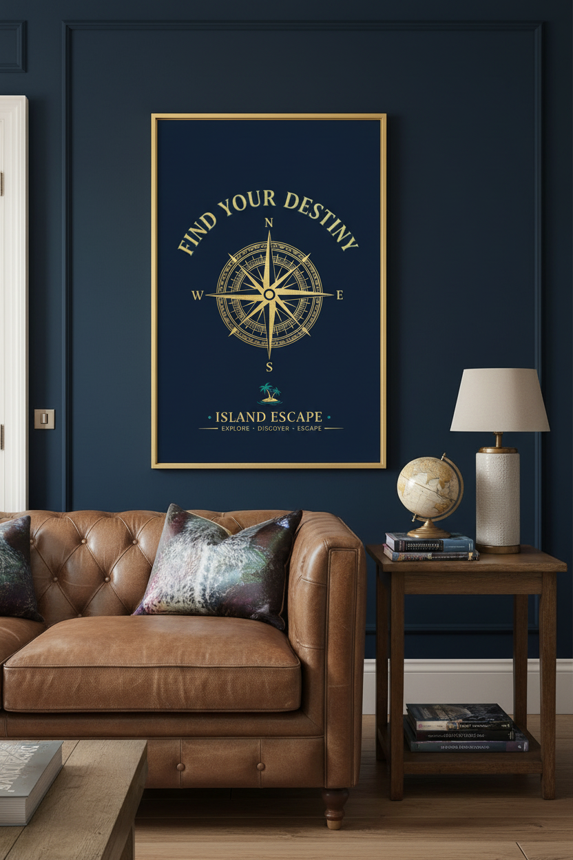 Find Your Destiny — Compass Series | Premium Printable Wall Art