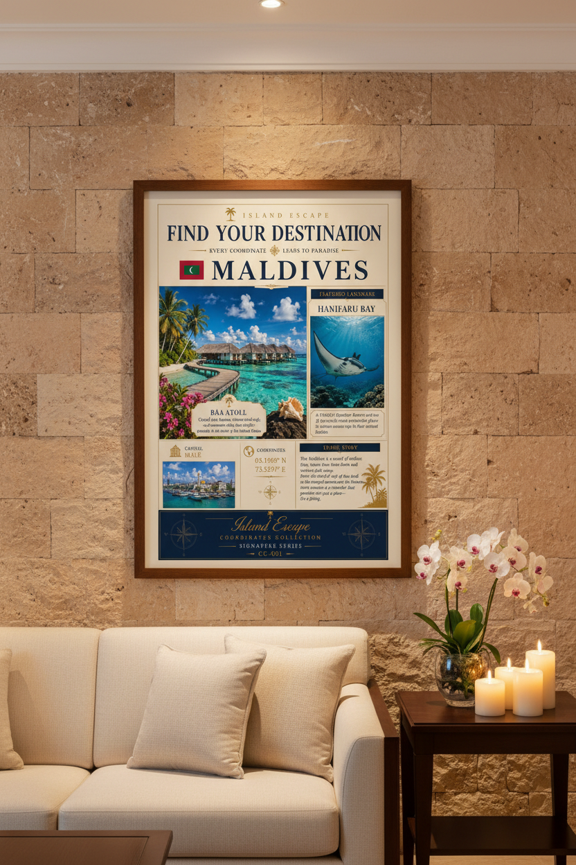 Maldives — Find Your Destination | Coordinates Collection Signature Series CC-001