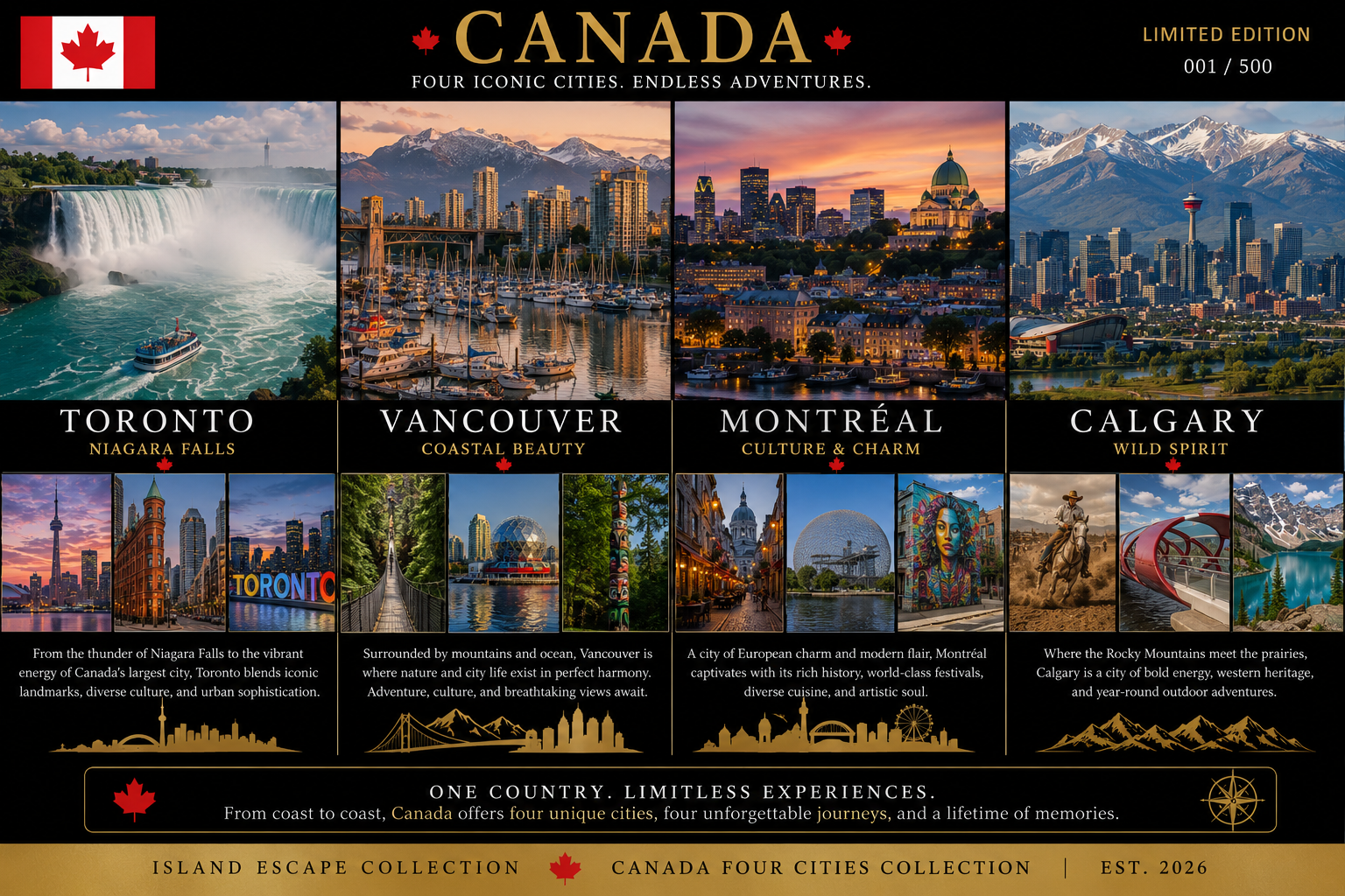 Canada — Four Iconic Cities. Endless Adventures. | Island Escape Collection