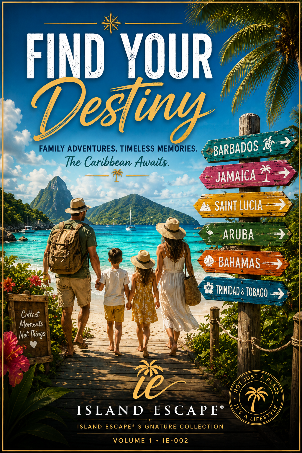 Find Your Destiny — Family Caribbean Adventure | Premium Printable Wall Art
