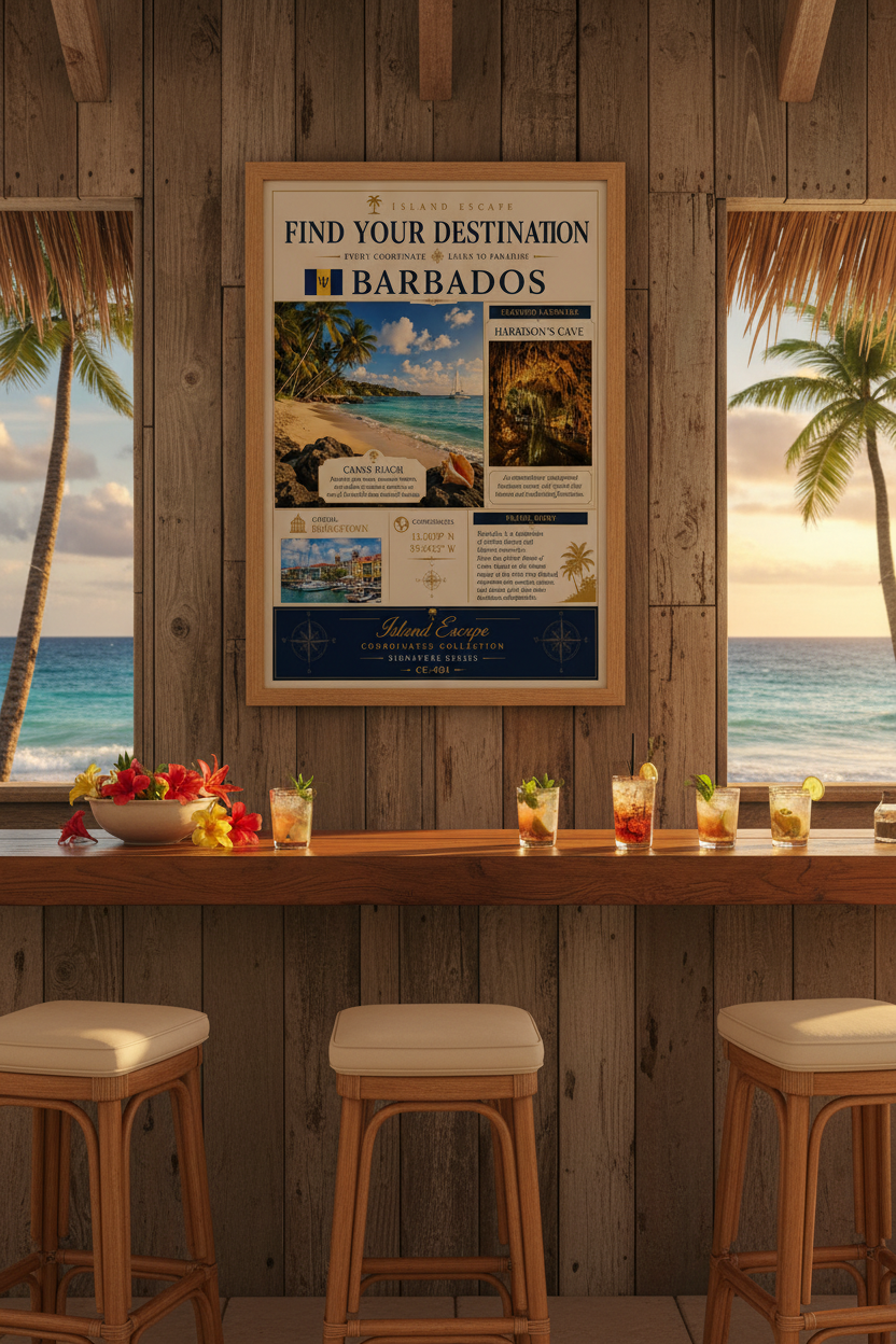 Barbados — Find Your Destination | Coordinates Collection CC-001