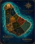Barbados Map — Premium Printable Wall Art⁷
