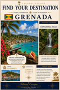 Grenada — Find Your Destination | Coordinates Collection CC-006