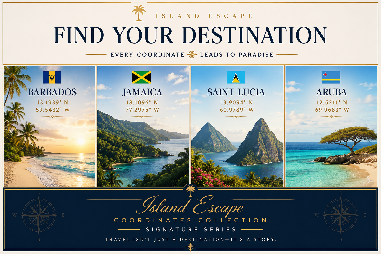 Caribbean Legacy Collection 4-piece bundle